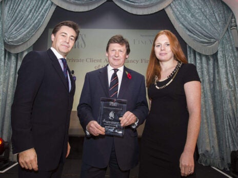 Photos of the winners at the Spear's Wealth Management Awards 2013