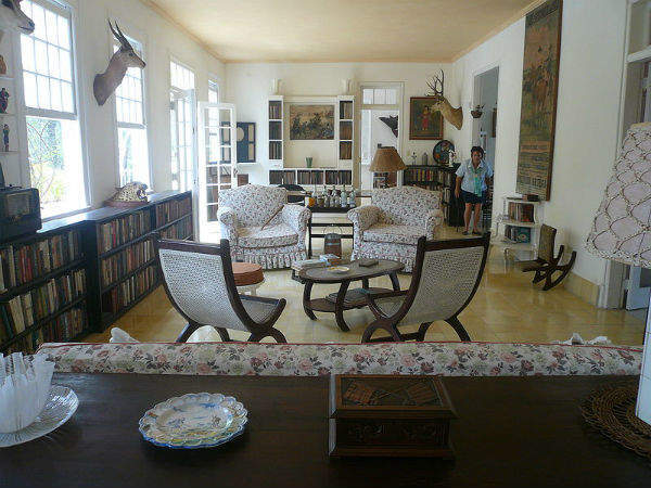 Finca Vigia in Cuba and its retro interiors, with natural light beaming from outside