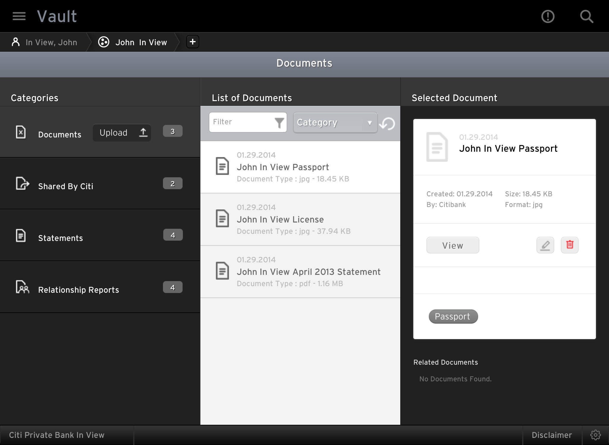 Citi Private Bank's new app keeps your wealth In View