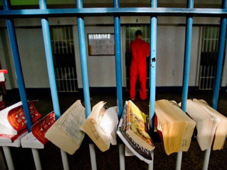 Thank goodness prisoners are being saved from the scourge of books!
