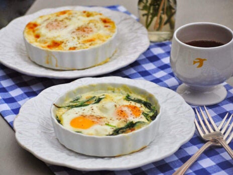 Emily Rookwood's Spinach Oeufs en Cocotte recipe