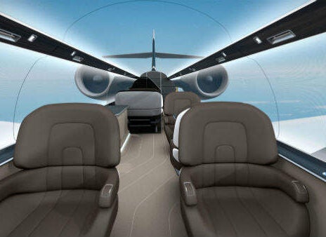 No more fighting for the window seat: Technicon Design create windowless plane