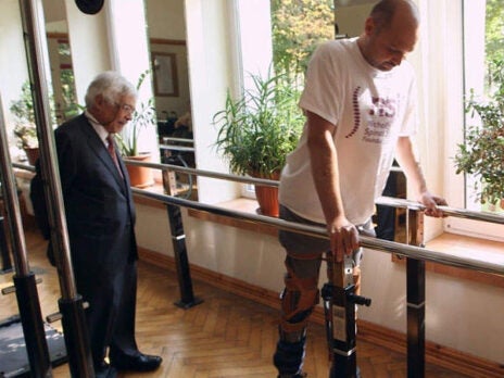 The paralysed man who walks again shows the power of philanthropy