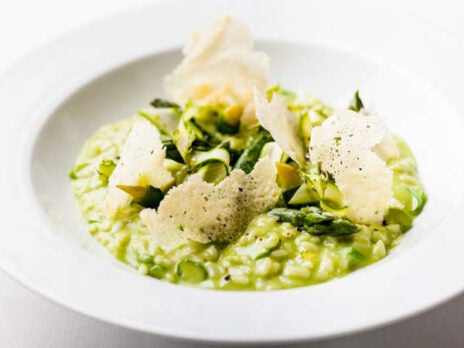 Recipe: Asparagus risotto with Parmesan crisps from The Grill at the Dorchester