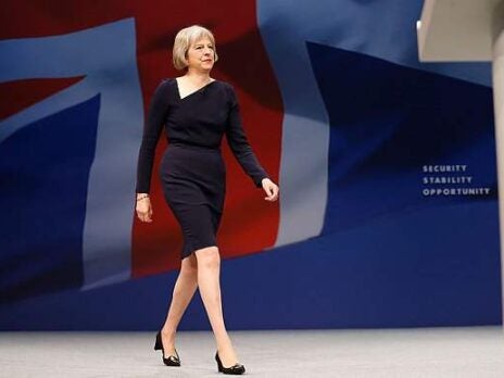 Theresa May’s new shade of blue