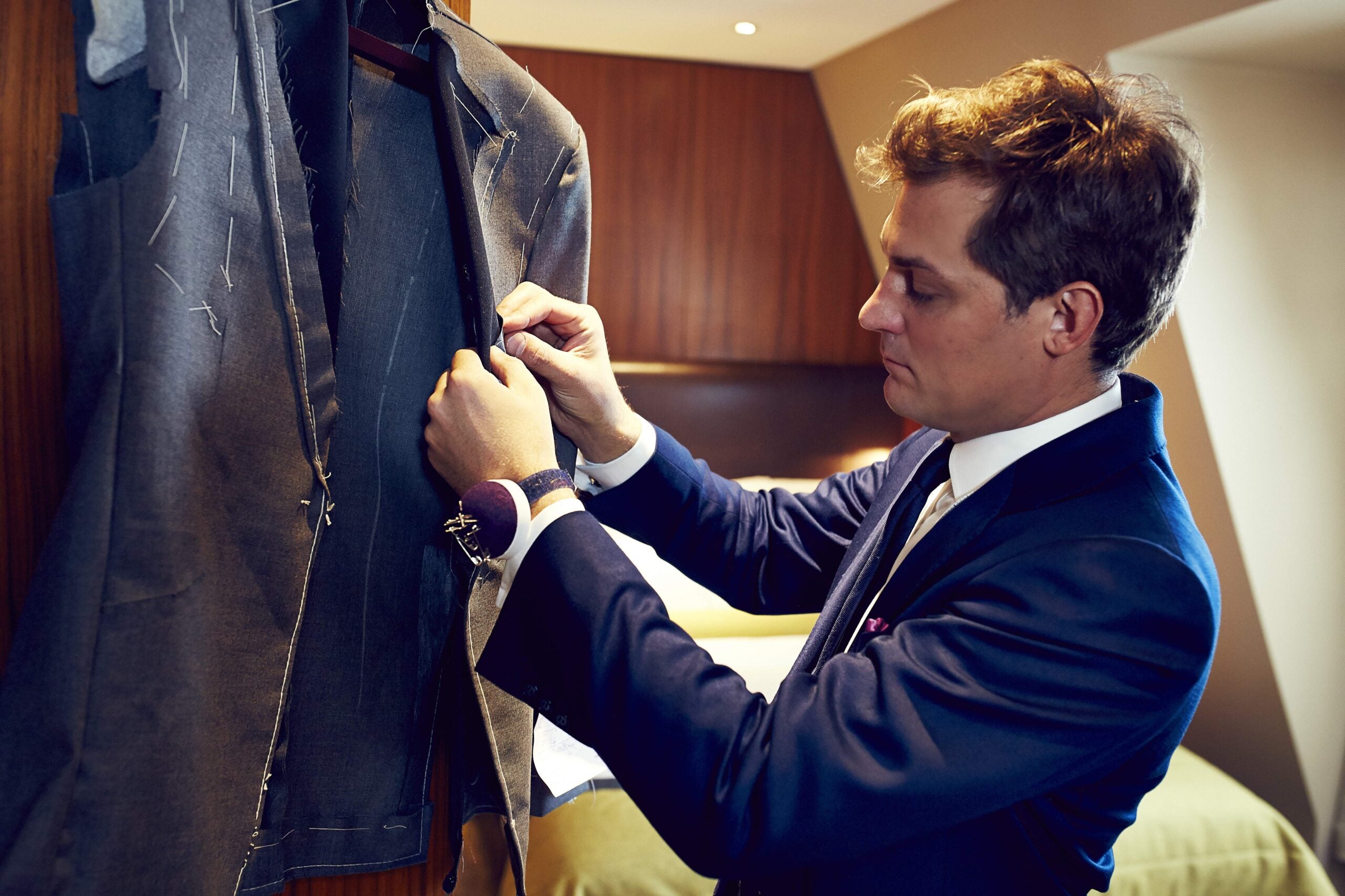 Meet the tailors who bring Savile Row to you - on scooters Meet the tailors who bring Savile Row to you - on scooters