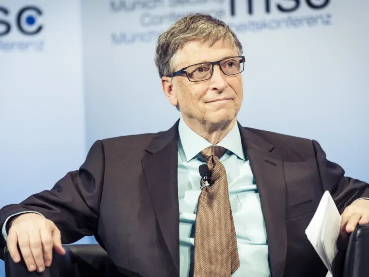Microsoft CEO Bill Gates attends a lecture meeting. New York, US - 23 Jan 2023
