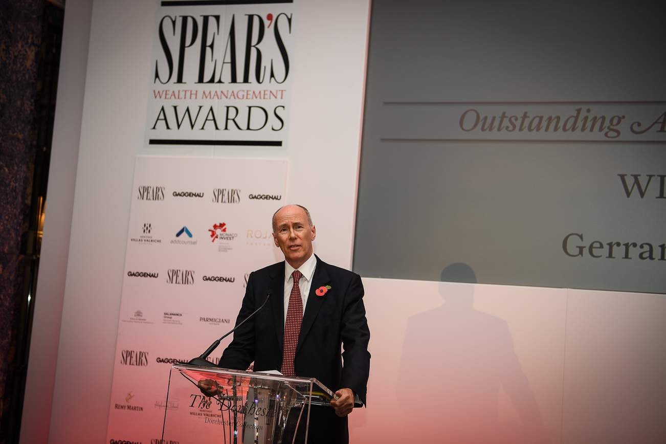 Gerrard Tyrrell wins Spear's Outstanding Achievement Award