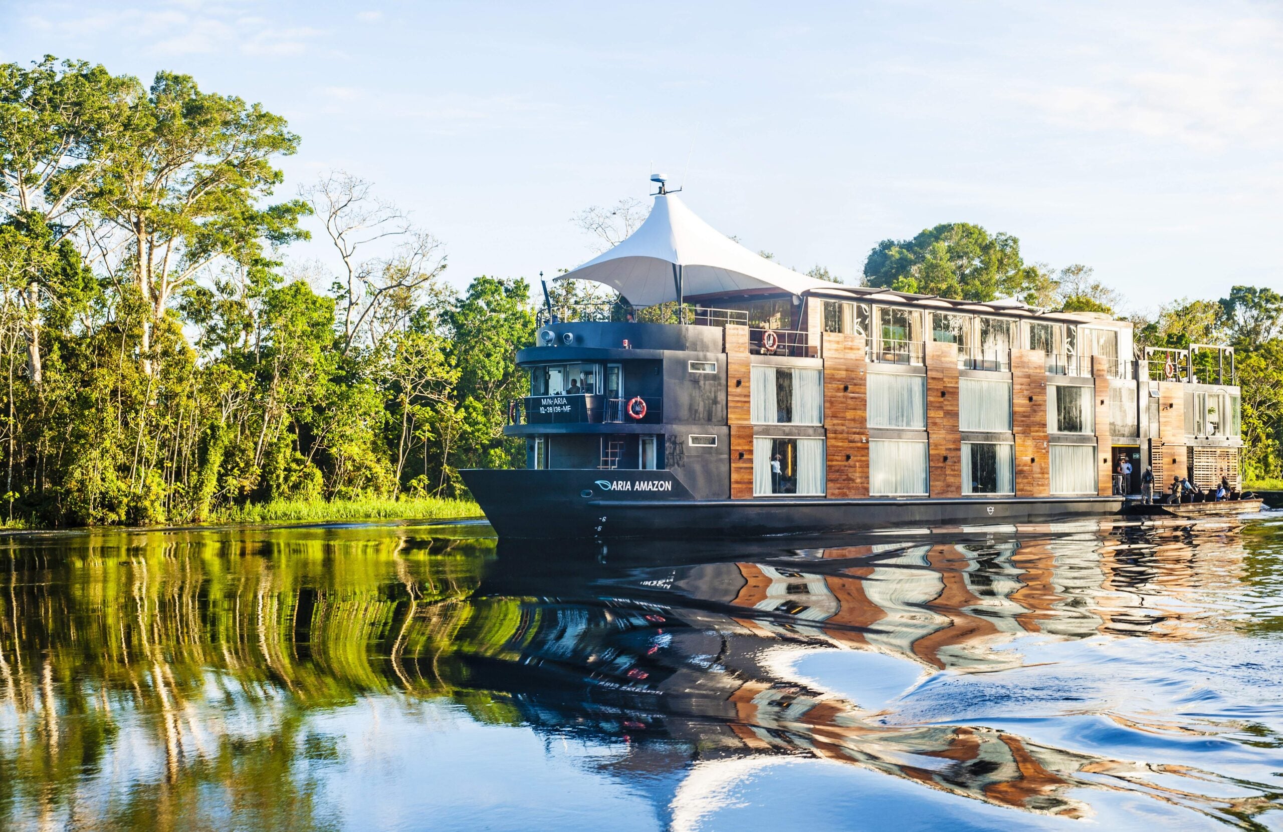 Cruising caramel waters and 50 shades of green on the Aria Amazon