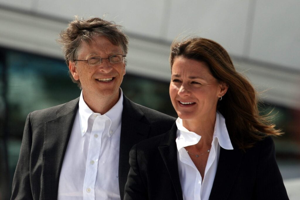 Bill and Melinda Gates standing next to each other 
