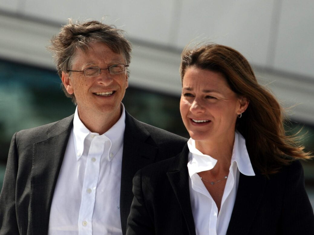 Bill and Melinda Gates standing next to each other