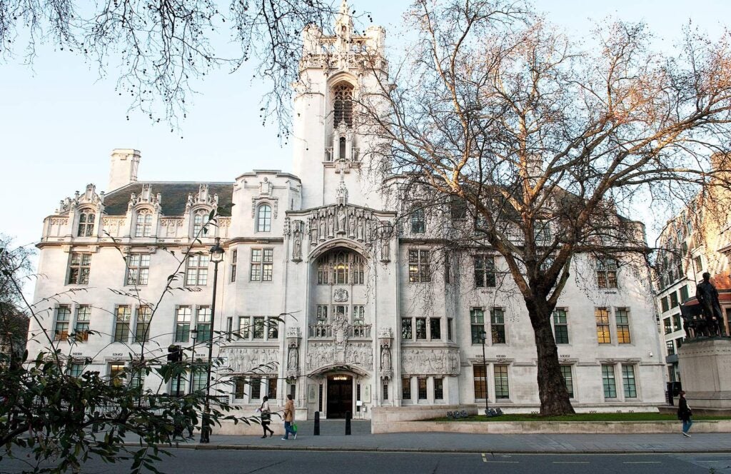 Exterior of UK Supreme Court 