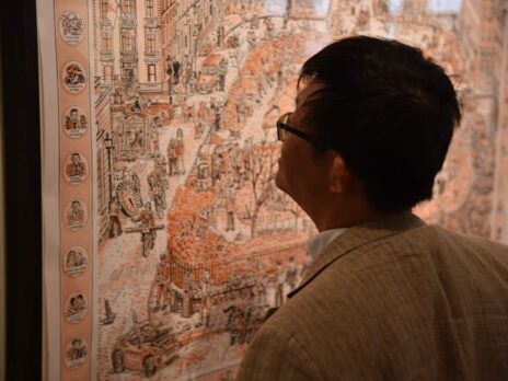 At the launch of Adam Dant's glorious book of London maps