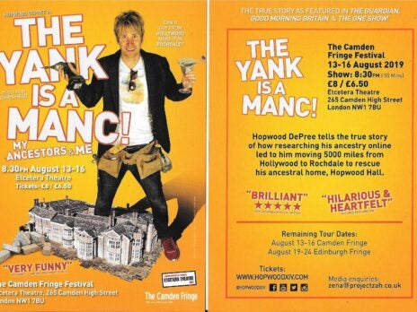 Stand-up review: 'The Yank is a Manc!'
