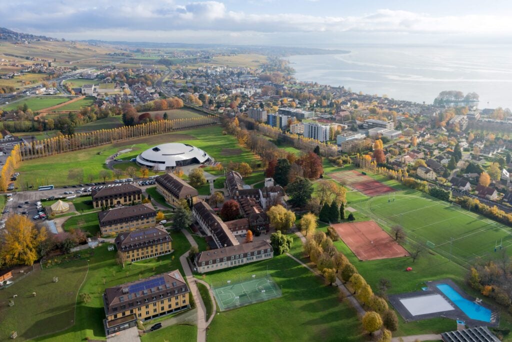 Le Rosey school seen from above 