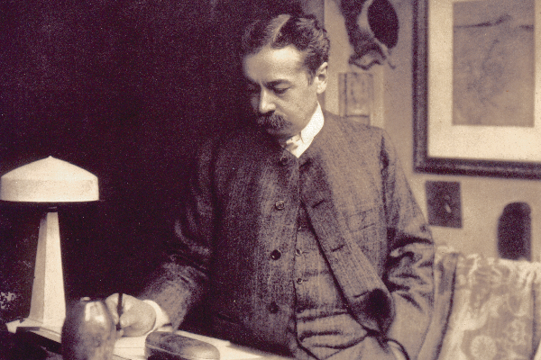 the founder of Lalique in a suit