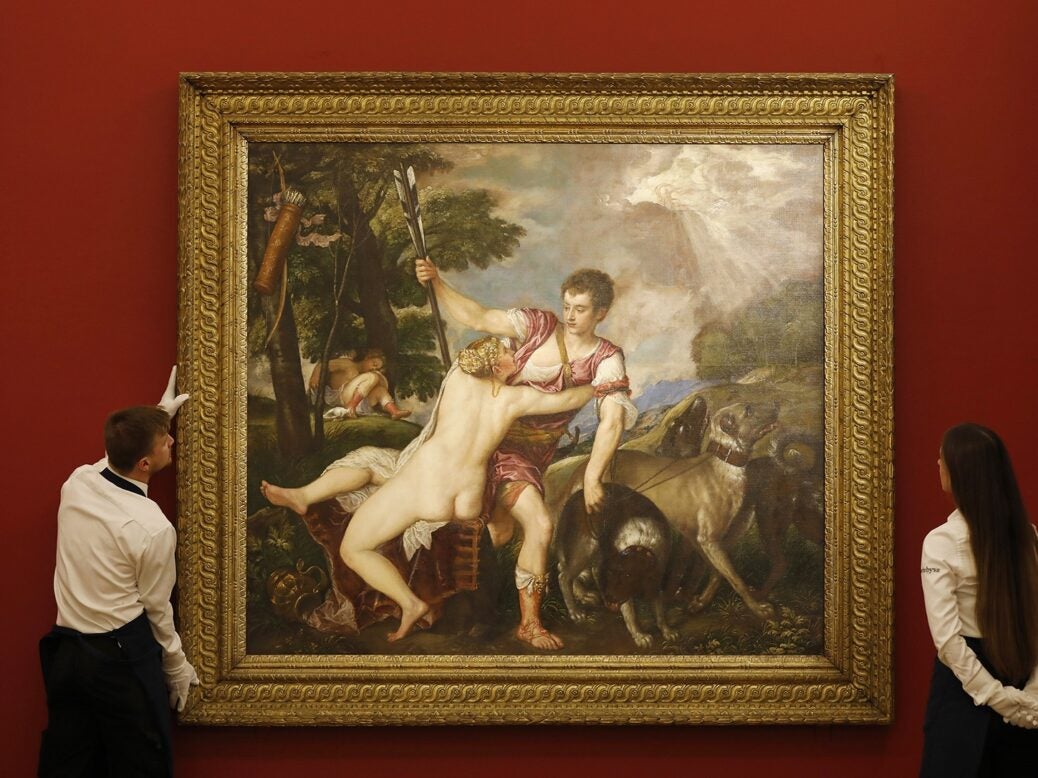 Titian's 'Venus and Adonis' Unveiled at Sotheby's in London