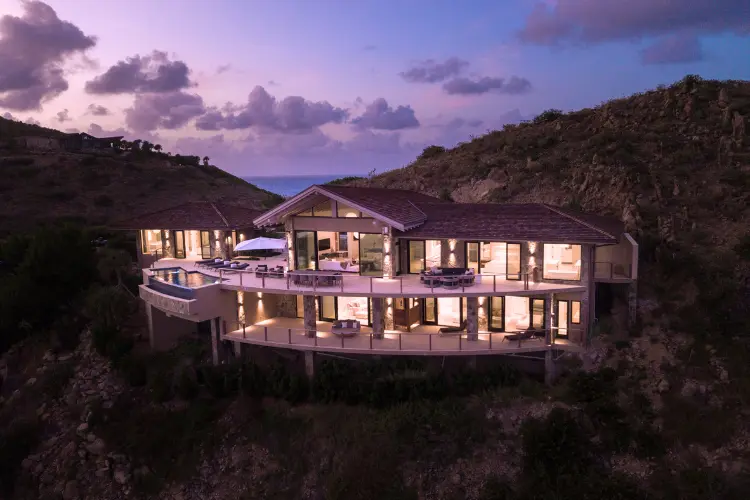 Lionheart, David Johnson's former residence, is up for sale for $39.5 million / Image: Oil Nut Bay