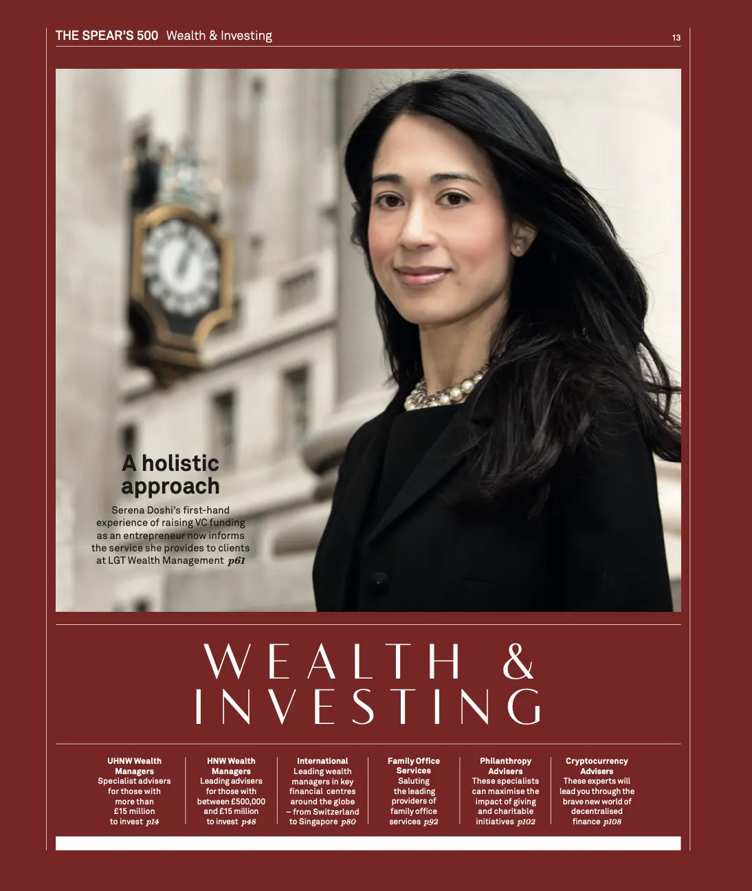 Wealth & Investing, Spear's 500