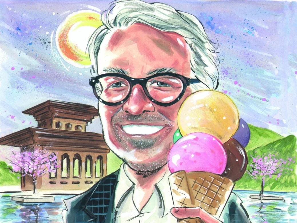 Six Senses CEO neil jacobs illustration