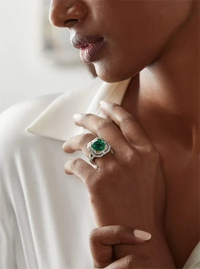 Boodles emerald ring