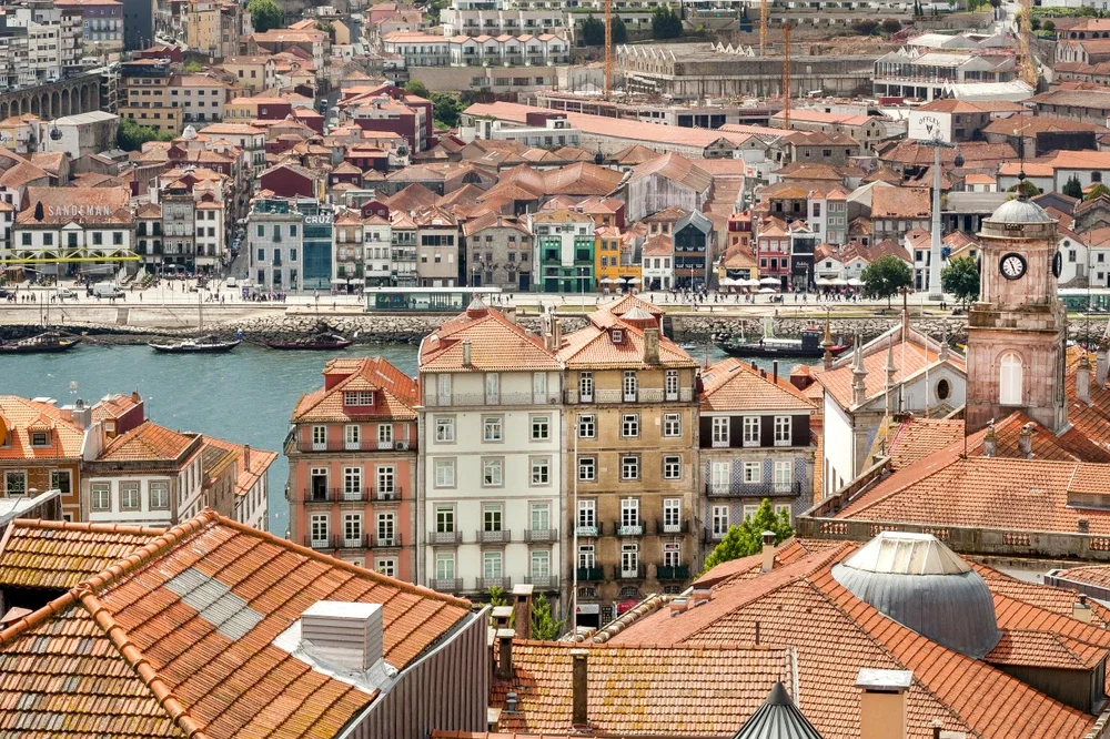 A view of properties in Porto, Portugal