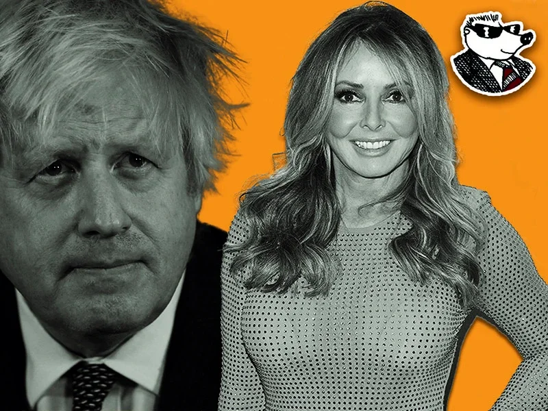 boris johnson and. carol vorderman