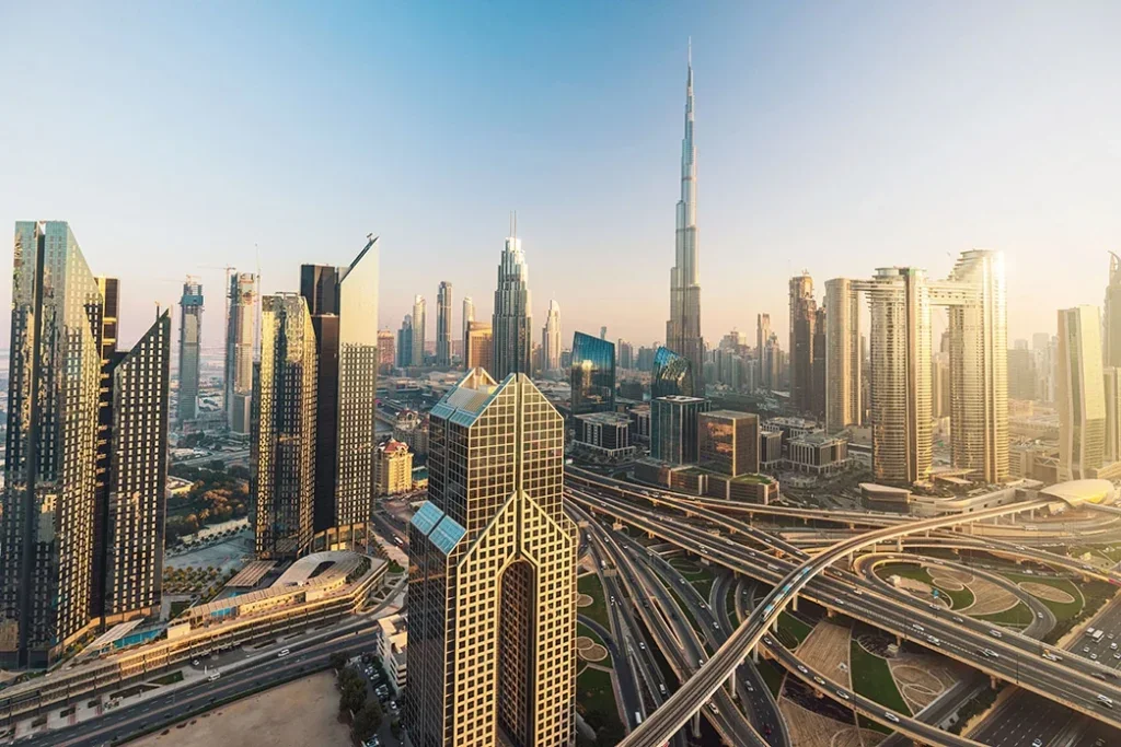 Dubai city skyline super prime property