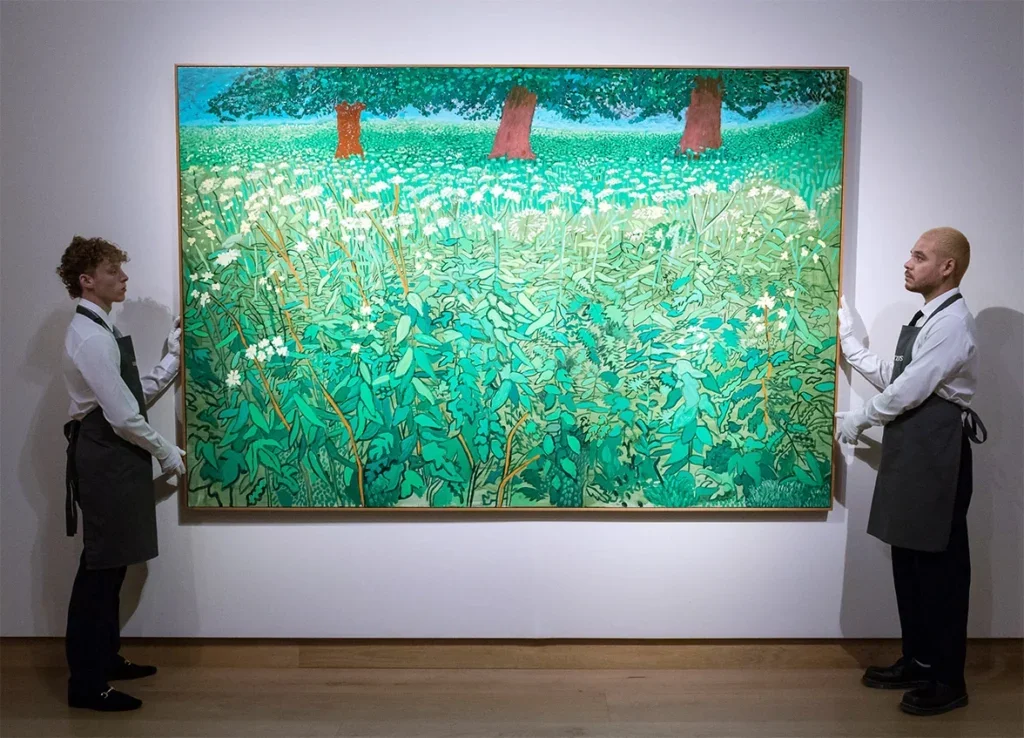 Queen Anne's Lace Near Kilham by David Hockney was part of Paul Allen's collection, which took a record-breaking $1.5bn in 2022