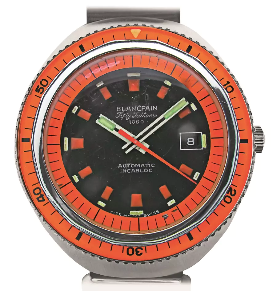 Another 1970s example of the Blancpain's Fifty Fathoms 1000 