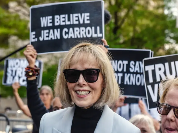 E. Jean Carroll who won damages for defamation against Donald Trump
