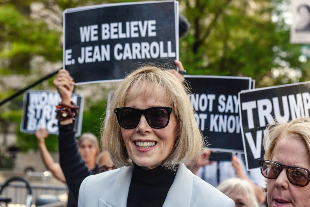 E. Jean Carroll who won damages for defamation against Donald Trump