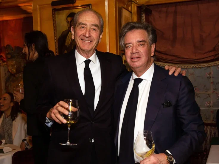 Andrew Langton (left) and Gary Hersham were among the leading property advisers to attend the dinner to celebrate the launch of the Spear's Property Index / Image: Sandra Vijandi