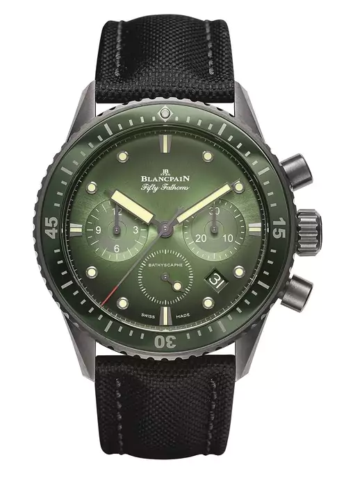 Blancpain's Fifty Fathoms Bathyscaphe Chronograph in titanium