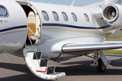 An Embraer 505 Phenom 300. Peter Hargeaves owns a 12-seater Embraer
