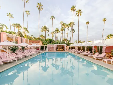 Dior transforms Beverly Hills Hotel into a pink paradise