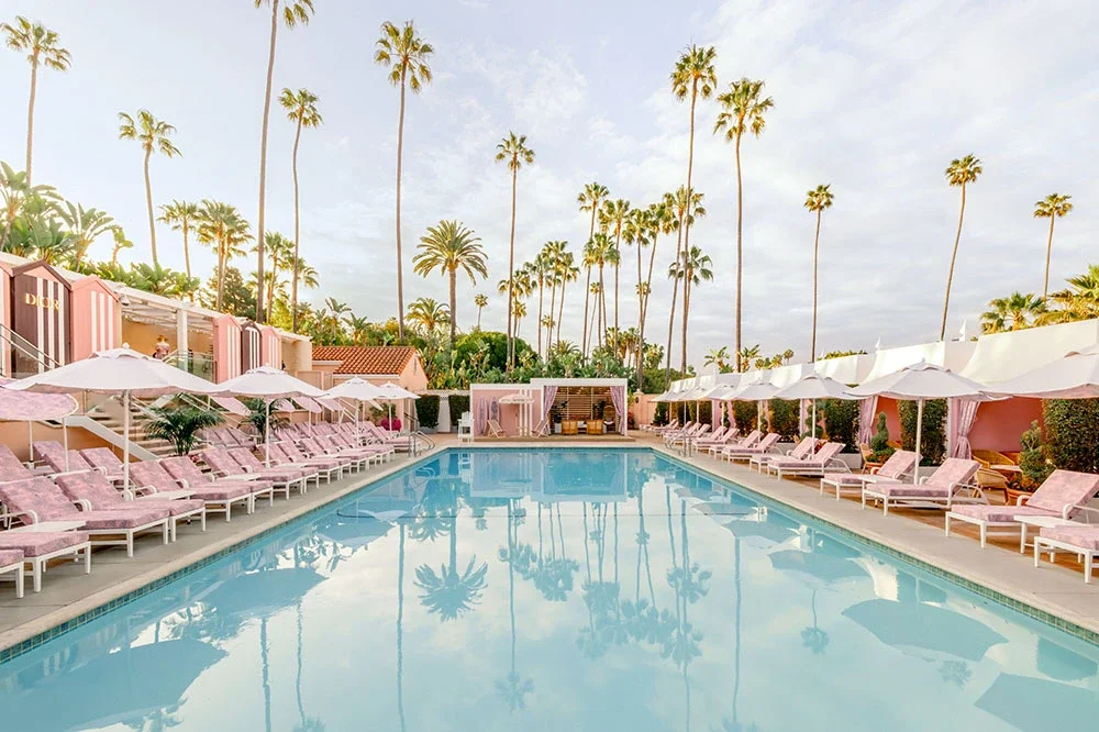 Dior transforms Beverly Hills Hotel into a pink paradise