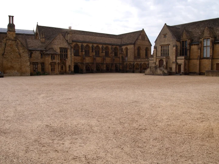 Sherborne School on a cloudy day