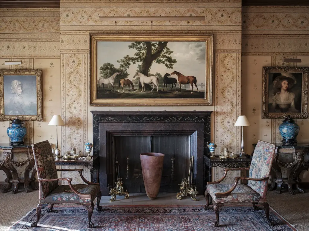 Anthony Bryant, Tall Vessel turned in London Plane in a fireplace of Ascott House.