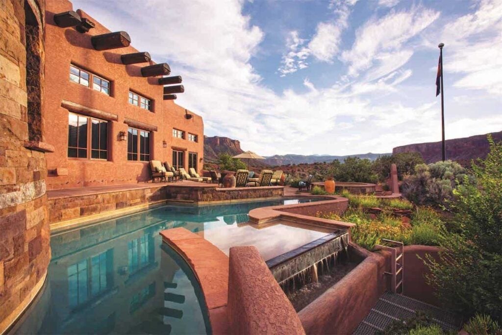 A view of the pool at Gateway Canyons Ranch