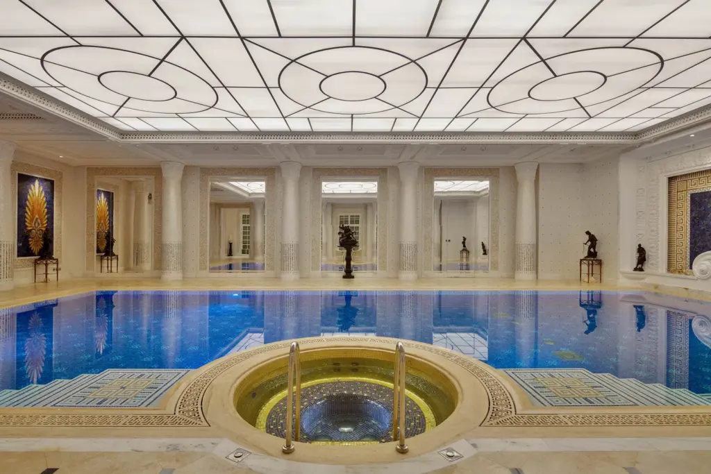 The pool at the Marble Palace in Dubai
