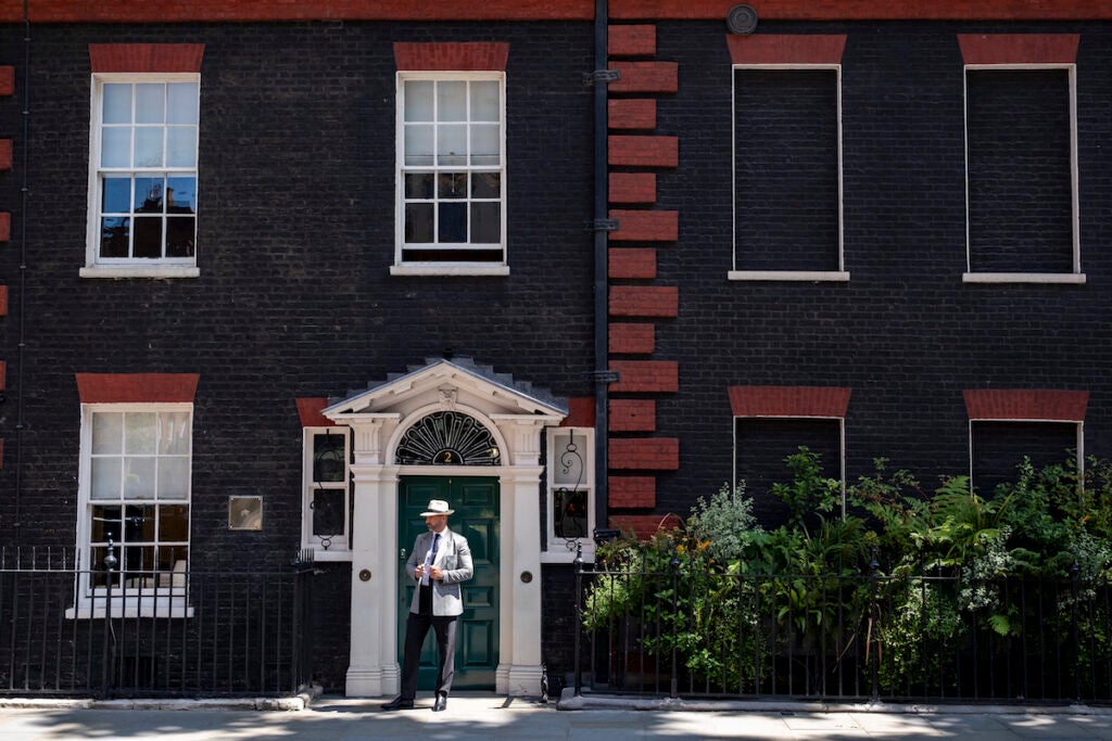 Property with bricked up windows in the exclusive area of Mayfair on 7th July 2023 in London, United Kingdom. Window tax was a property tax based on the number of windows in a house. It was a significant social, cultural, and architectural force in England during the 18th and 19th centuries. To avoid the tax, some houses from the period can be seen to have bricked-up window-spaces. The tax was introduced in 1696 and was repealed in 1851. (photo by Mike Kemp/In Pictures via Getty Images)