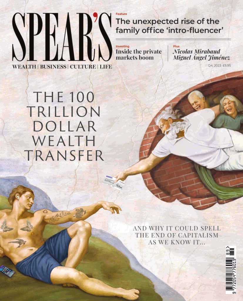 Cover of issue 89 of Spear's Magazine
