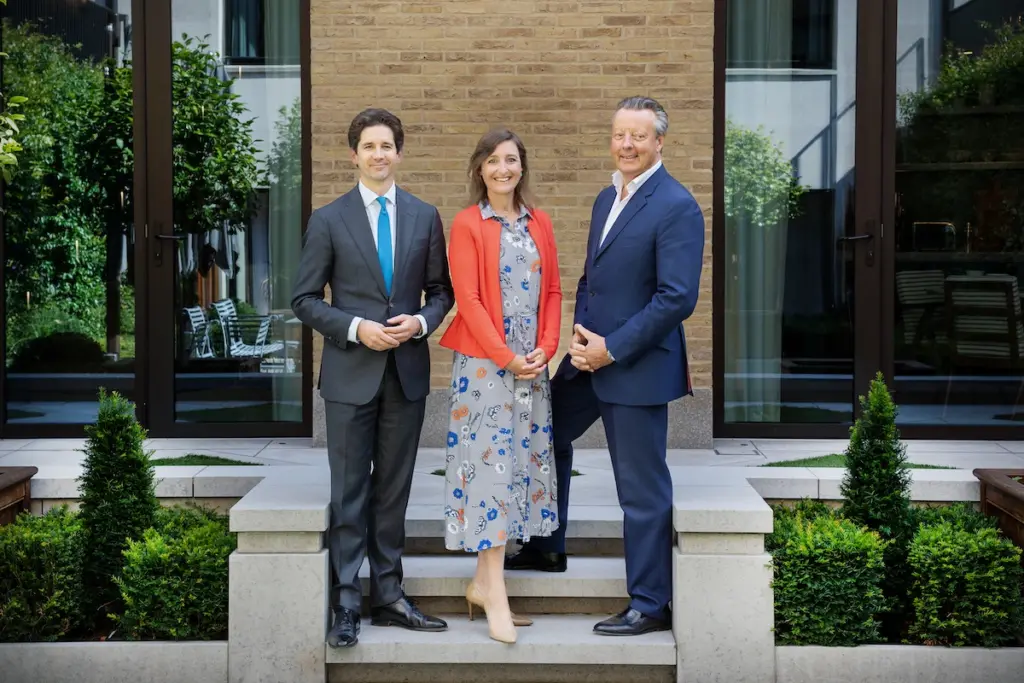 Marcus Yorke-Long, Camilla Sadler and Lord Andrew Hay of Charles Russell Speechlys' private office.