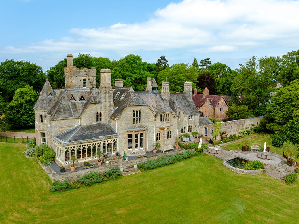 Foscombe House, in Gloucestershire, is on the market with Savills
