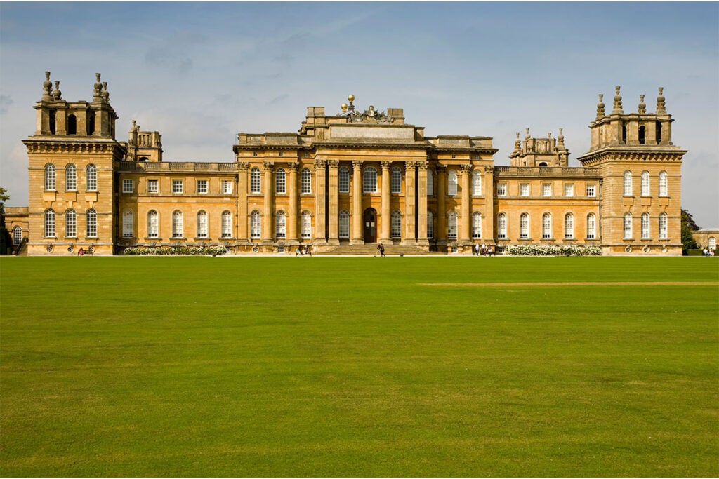 Blenheim Palace, Oxfordshire, is one of the world's 10 most beautiful palaces