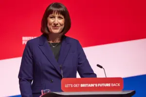 Shadow chancellor Rachel Reeves at the Labour Party conference 2023