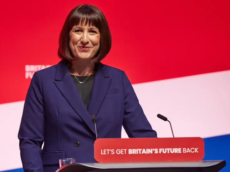 Shadow chancellor Rachel Reeves at the Labour Party conference 2023