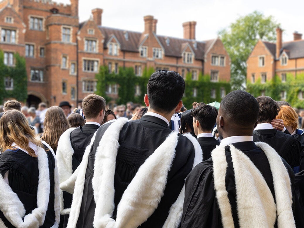 Students graduating from Cambridge University