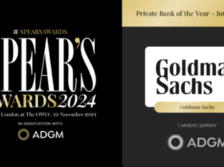 Goldman Sachs named Private Bank of the Year – International in Association with ADGM